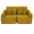 Modular Kids Play Sofa, Medium - Tangle Fabric, 120 x 60 cm (Honey Mustard) - Tiny Tugz™