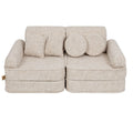 Modular Kids Play Sofa, Medium - Tangle Fabric, 120 x 60 cm (Marshmallow Beige) - Tiny Tugz™