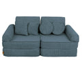 Modular Kids Play Sofa, Medium - Velvet Corduroy, 120 x 60 cm (Turquoise) - Tiny Tugz™