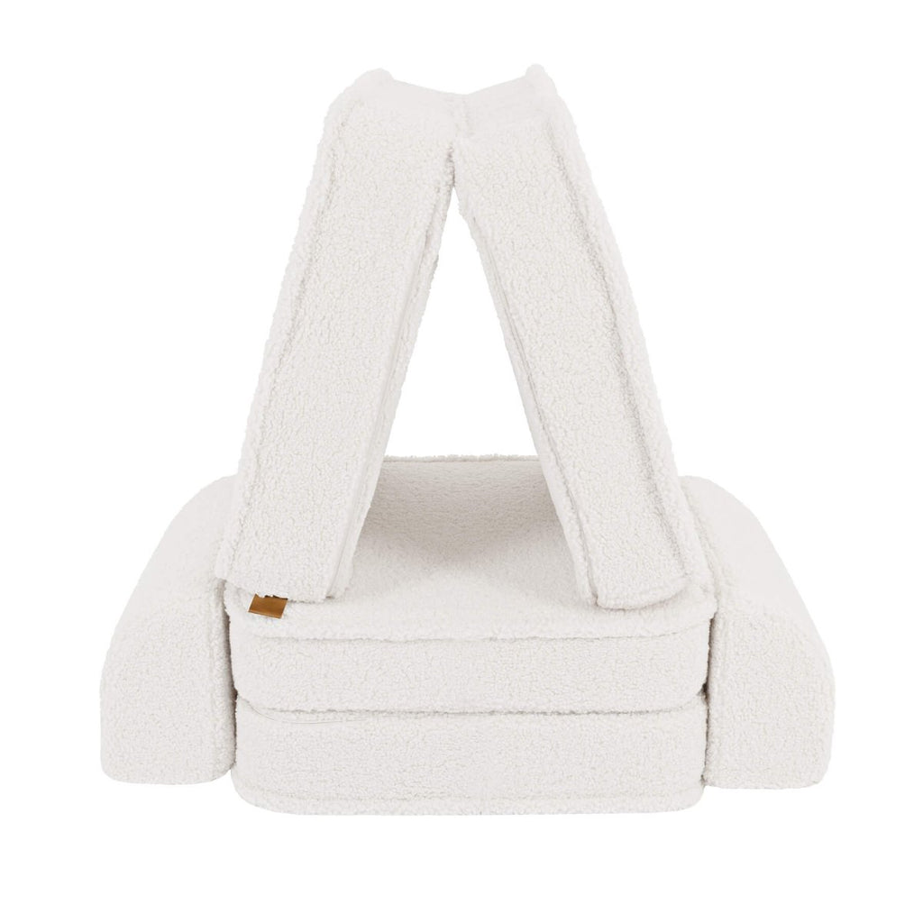 Modular Kids Play Sofa, Small - Bearly Fabric (Cream) - Tiny Tugz™