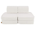 Modular Kids Play Sofa, Small - Bearly Fabric (Cream) - Tiny Tugz™