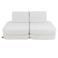 Modular Kids Play Sofa, Small - Bouclé (White) - Tiny Tugz™