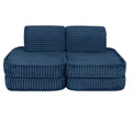 Modular Kids Play Sofa, Small - Churros Corduroy (Blue) - Tiny Tugz™