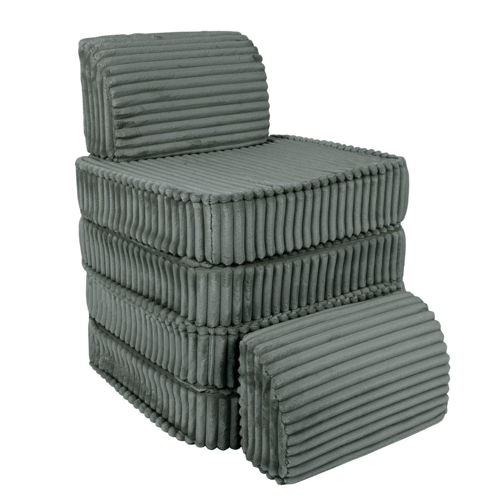 Modular Kids Play Sofa, Small - Churros Corduroy (Forest Green) - Tiny Tugz™