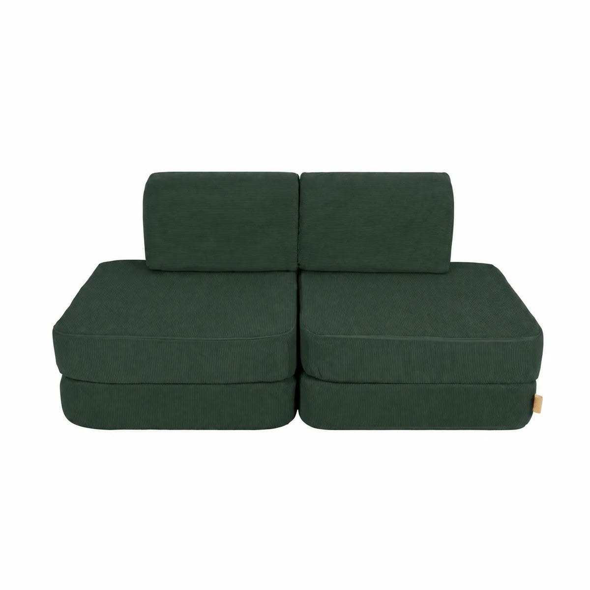 Modular Kids Play Sofa, Small - Slimcord Corduroy (Forest Green) - Tiny Tugz™