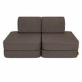 Modular Kids Play Sofa, Small - Slimcord Corduroy (Taupe) - Tiny Tugz™