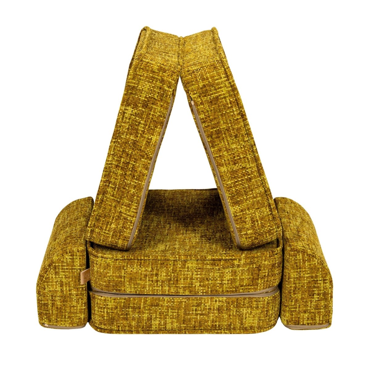 Modular Kids Play Sofa, Small - Tangle Fabric (Honey Mustard) - Tiny Tugz™