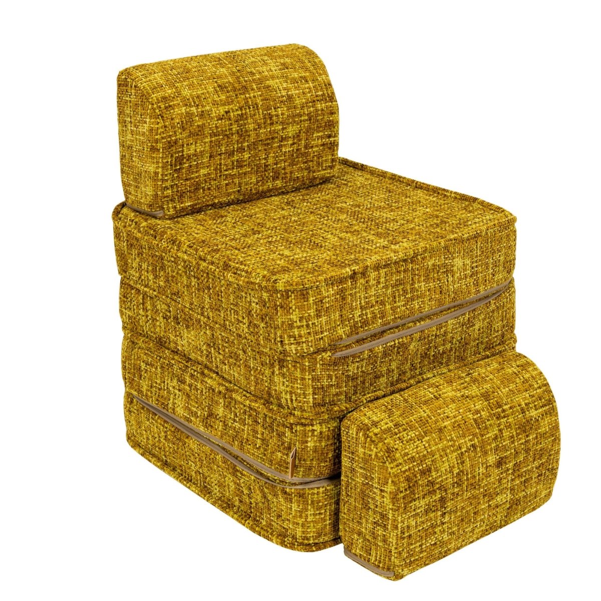 Modular Kids Play Sofa, Small - Tangle Fabric (Honey Mustard) - Tiny Tugz™