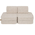 Modular Kids Play Sofa, Small - Tangle Fabric (Marshmallow Beige) - Tiny Tugz™