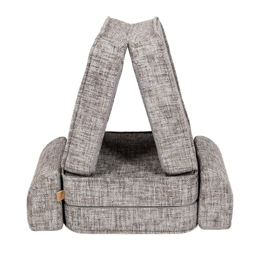 Modular Kids Play Sofa, Small - Tangle Fabric (Moon Grey) - Tiny Tugz™