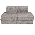 Modular Kids Play Sofa, Small - Tangle Fabric (Moon Grey) - Tiny Tugz™
