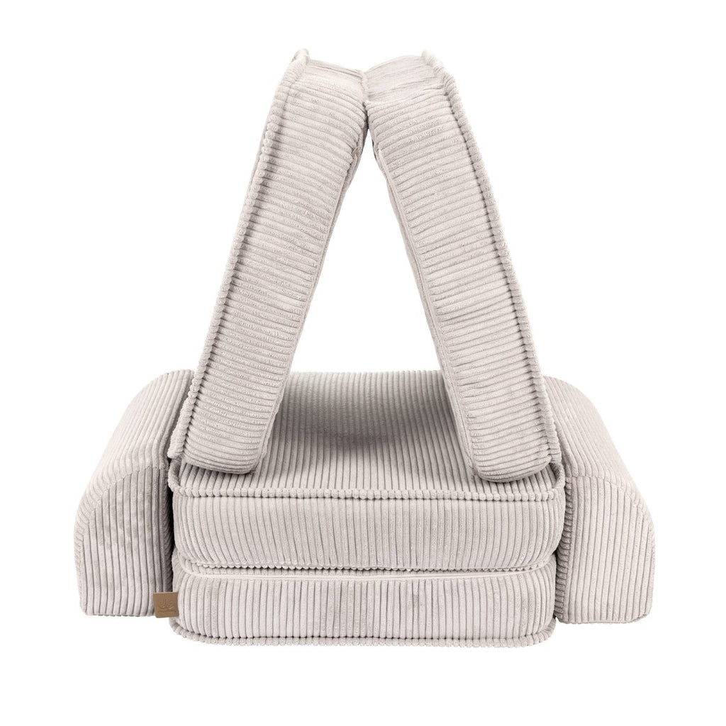 Modular Kids Play Sofa, Small - Velvet Corduroy (Ecru) - Tiny Tugz™