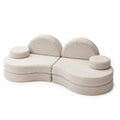 Modular Kids Sofa Coccolo, 6 Pieces - Bearly Fabric, 160 x 80 cm (Light Grey) - Tiny Tugz™