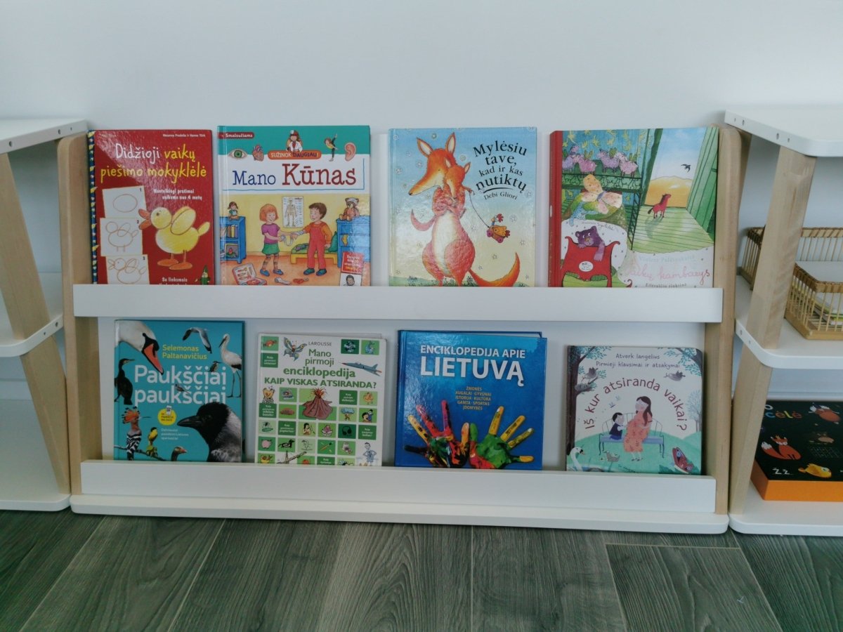 Modular Montessori Bookshelf - 2 Shelves - Tiny Tugz™