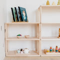 Modular Montessori Shelf – Straight Mini, 2-Shelf - Tiny Tugz™