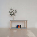 Modular Montessori Shelf – Straight Mini, 2-Shelf, Light Grey / Clear Oil - Tiny Tugz™
