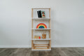 One Little Pine 5-Shelf Straight Mini Montessori Shelf — child-height wooden shelving