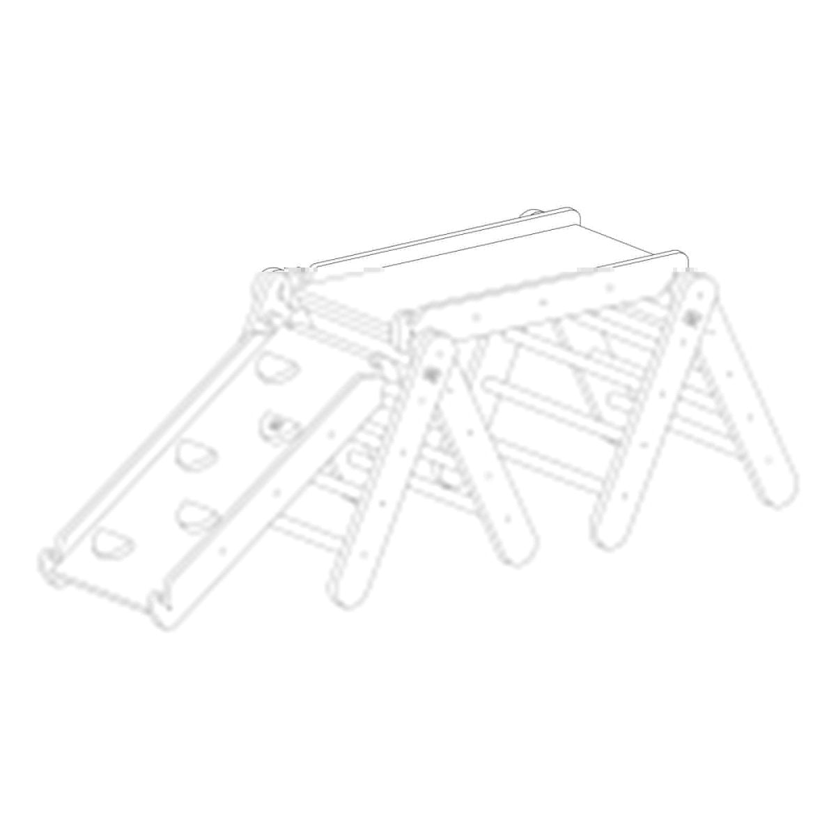 Modular Wooden Climbing Triangle Set for Kids — 3-in-1 Montessori Play Structure (White) - Tiny Tugz™