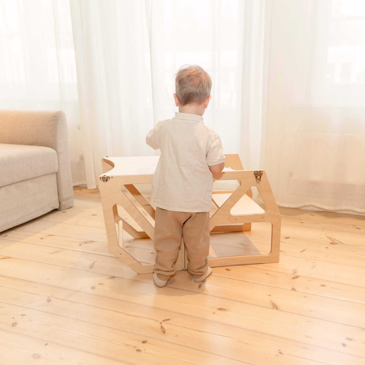 Modustep™ 2-in-1 Montessori Kitchen Tower for Toddlers (18M–6Y) - Tiny Tugz™