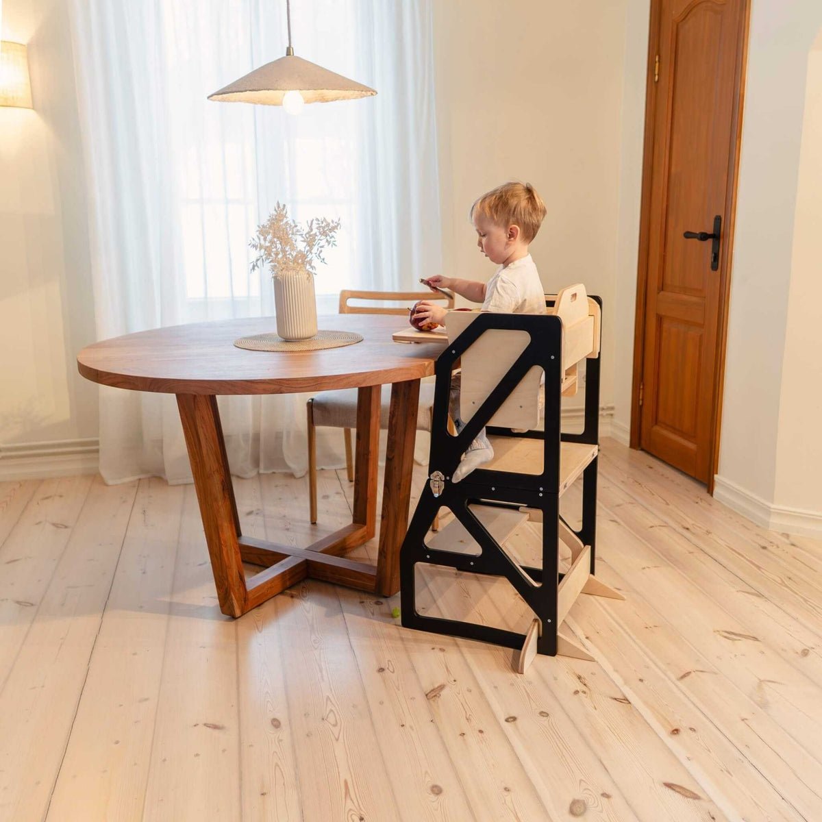 Modustep™ 4-in-1 Montessori Kitchen Tower & High Chair Combo (6M–6Y) - Tiny Tugz™