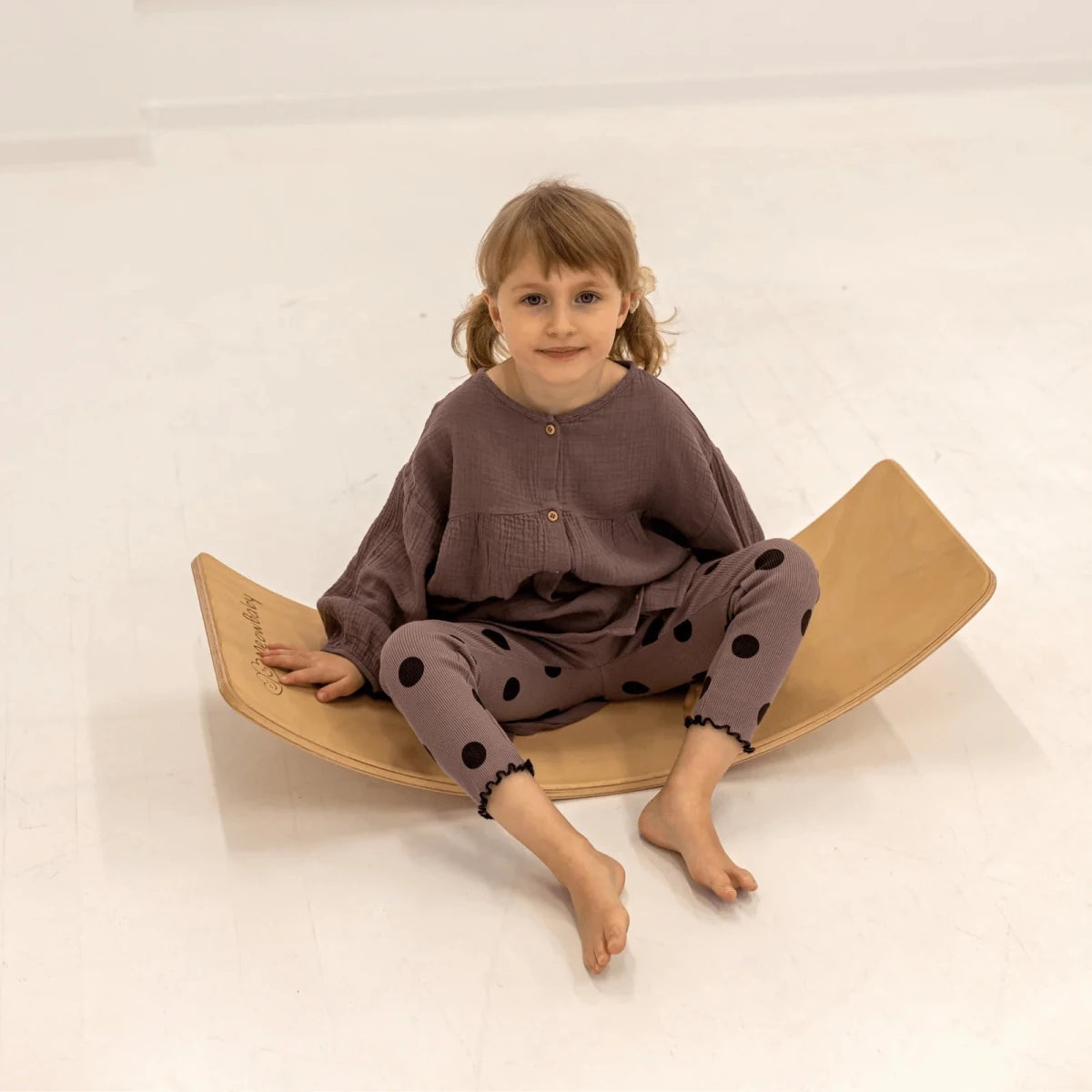 Montessori Balance Board for Kids – Birch Plywood with Felt Base - Tiny Tugz™