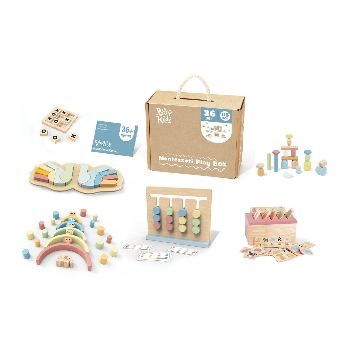 Montessori Balance & Building Play Box – 36 Months+ - Tiny Tugz™
