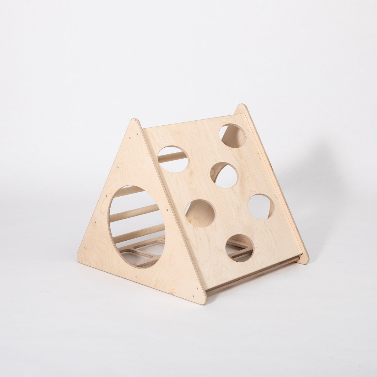 Montessori Climbing Triangle with Cutout Panels (Ramp Included) - Tiny Tugz™