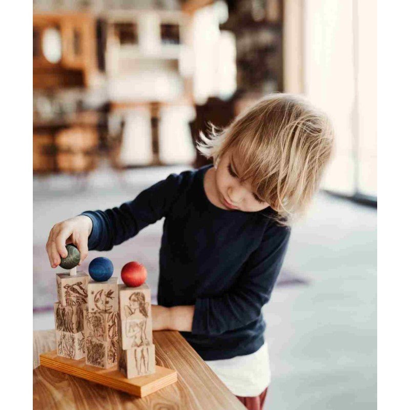 Montessori Dreamland Spinner Puzzle (Natural) - Tiny Tugz™