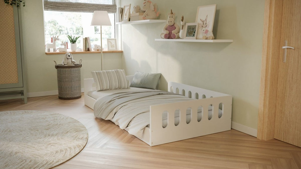 Montessori Floor Bed Timon - Removable Fall Protection - Tiny Tugz™