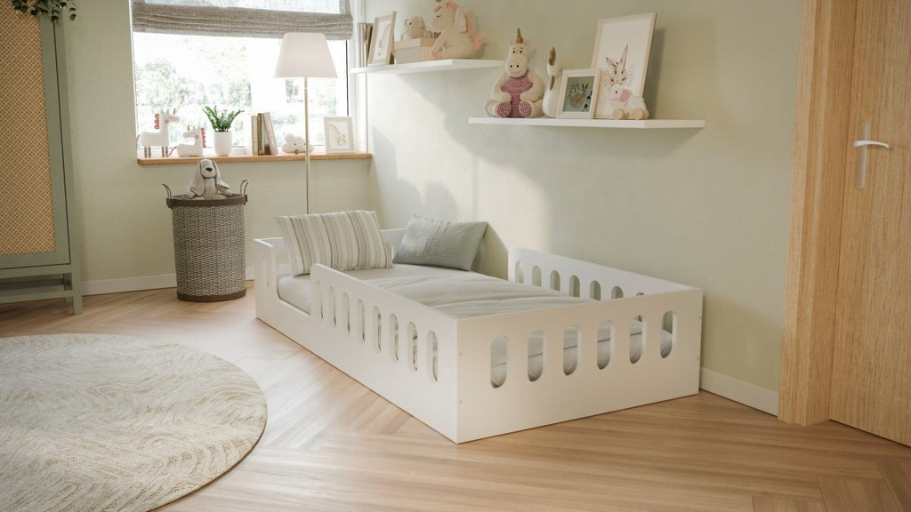 Montessori Floor Bed Timon - Removable Fall Protection - Tiny Tugz™