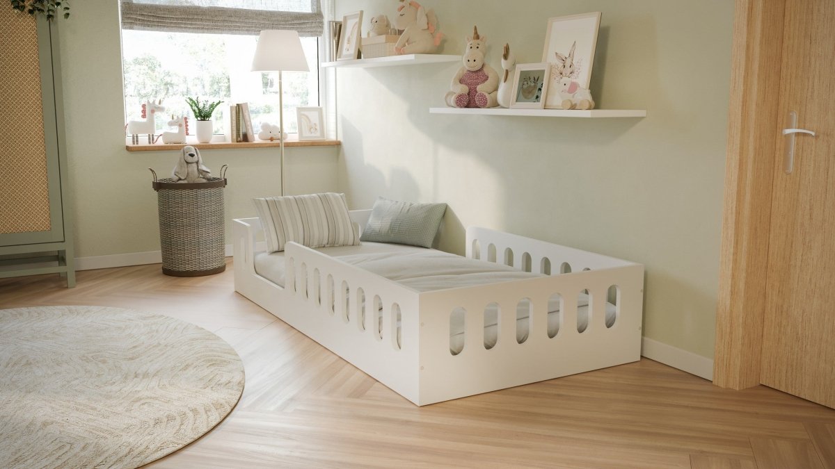 Montessori Floor Bed Timon - Removable Fall Protection - Tiny Tugz™