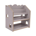 Montessori House Bookcase for Kids - MDF, 67 x 43 x 72 cm (Grey) - Tiny Tugz™