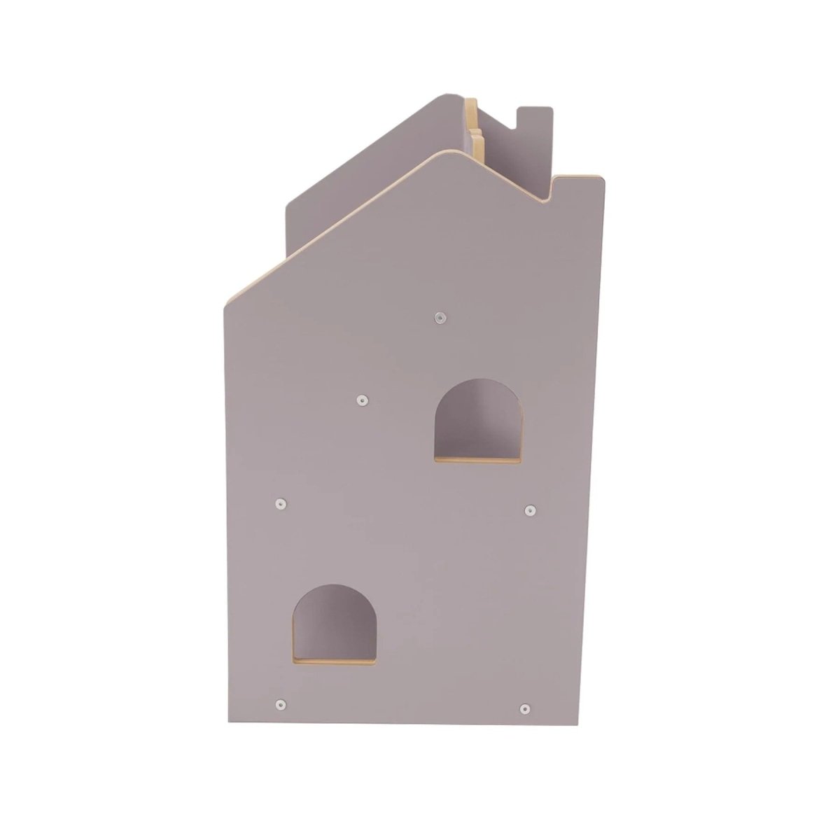 Montessori House Bookcase for Kids - MDF, 67 x 43 x 72 cm (Grey) - Tiny Tugz™