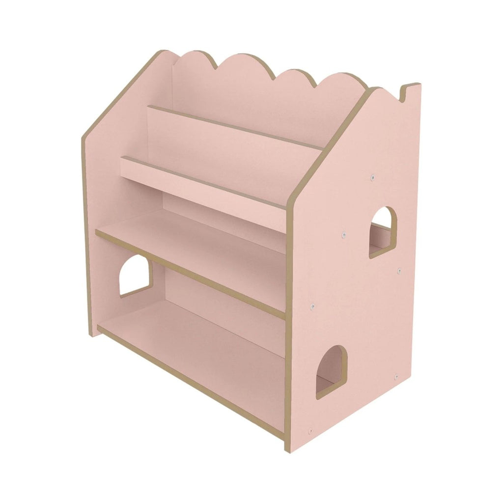 Montessori House Bookcase for Kids - MDF, 67 x 43 x 72 cm (Pink) - Tiny Tugz™