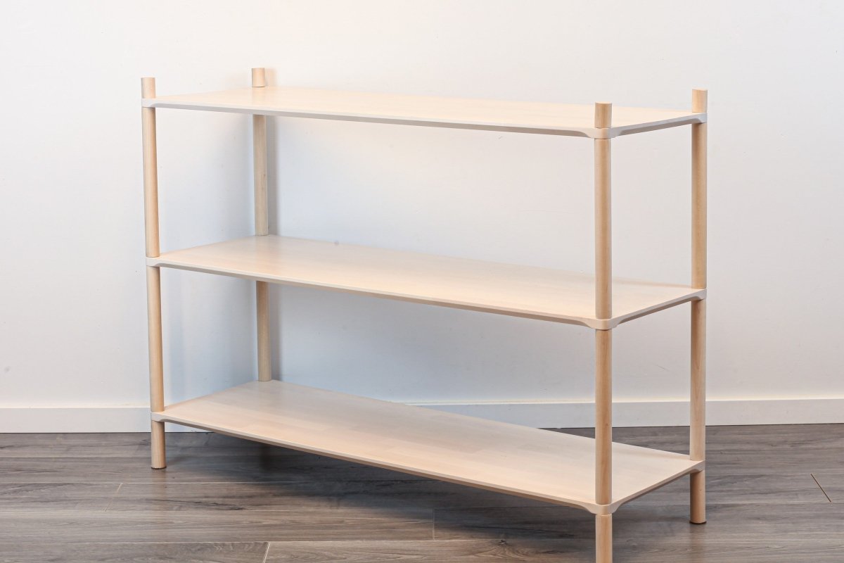 Montessori-Inspired Wooden Shelving Unit Large, 3 Shelves - Tiny Tugz™