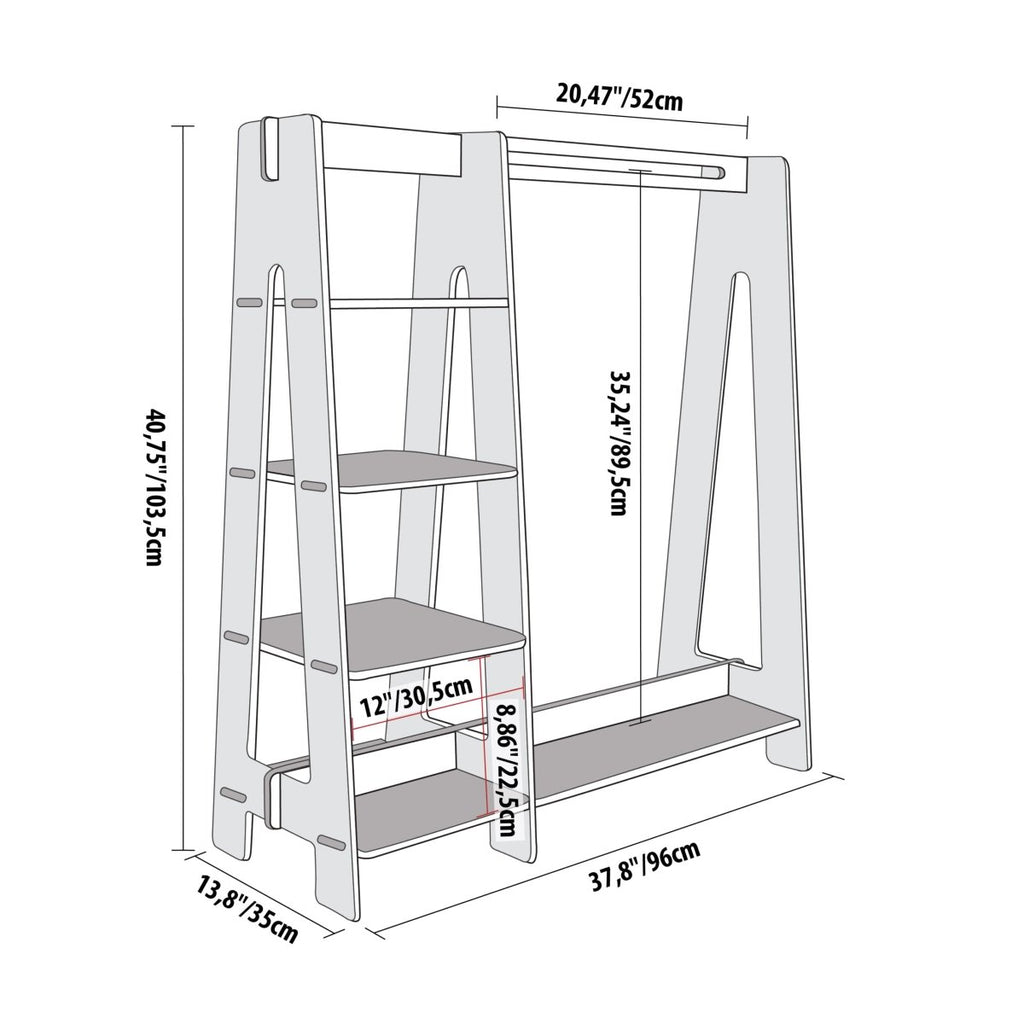 Montessori Kids Clothing Rack - Tiny Tugz™