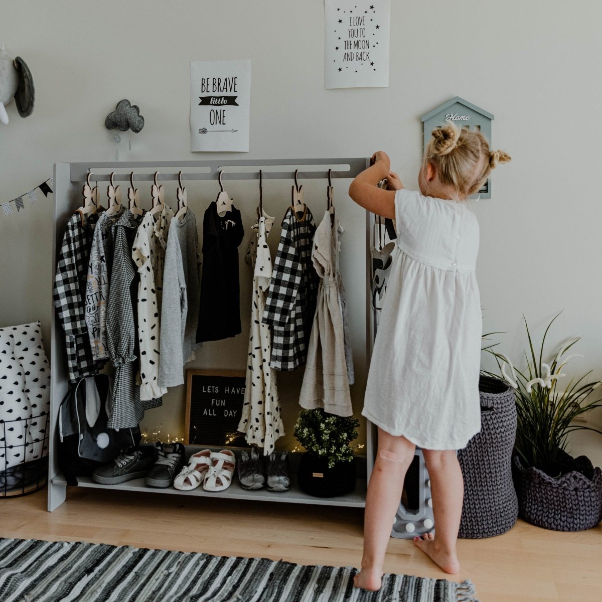Montessori Kids Dress-Up & Clothing Rack - Tiny Tugz™