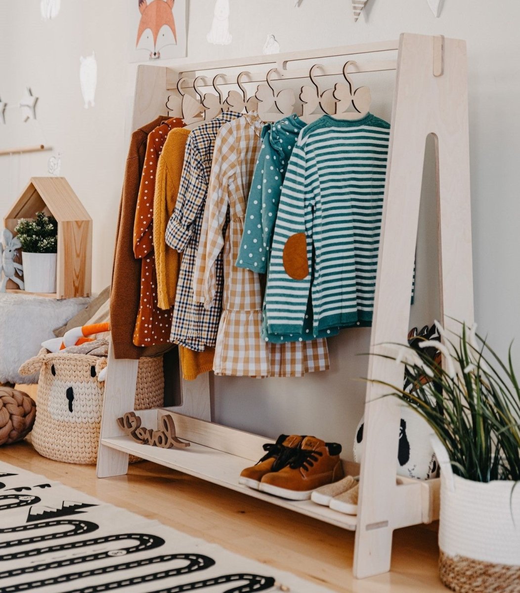 Montessori Kids Dress-Up & Clothing Rack - Tiny Tugz™
