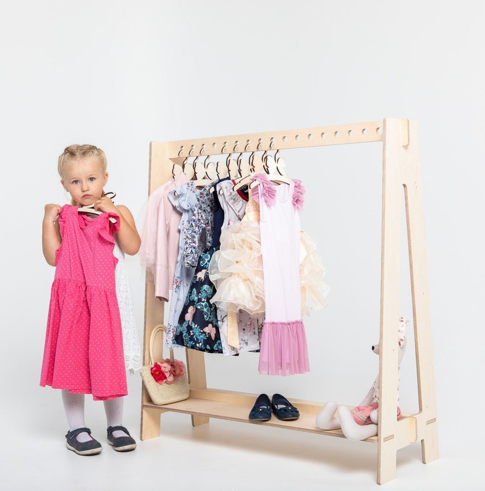 Montessori Kids Dress-Up & Display Rack (Studio Edition) - Tiny Tugz™