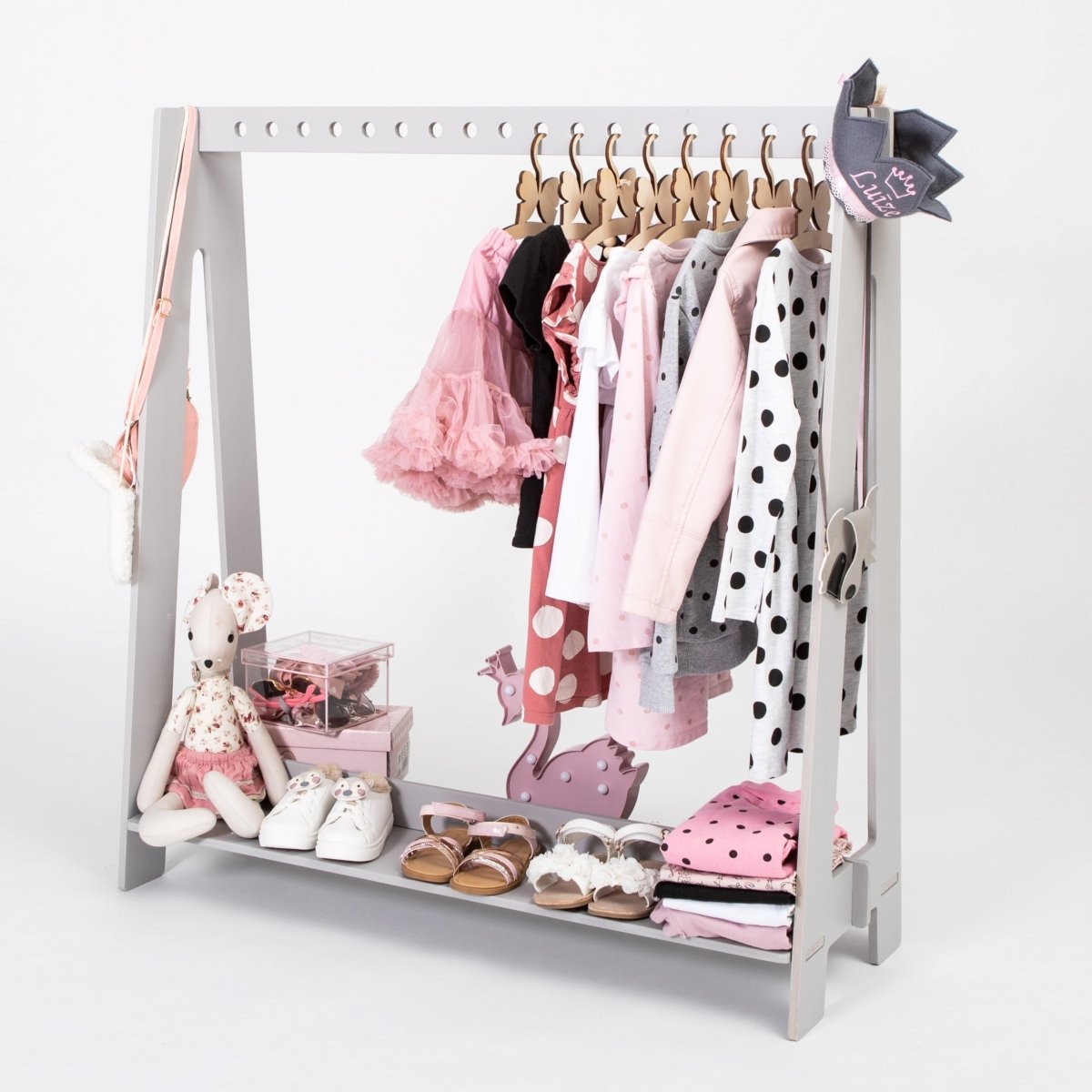 Montessori Kids Dress-Up & Display Rack (Studio Edition) - Tiny Tugz™