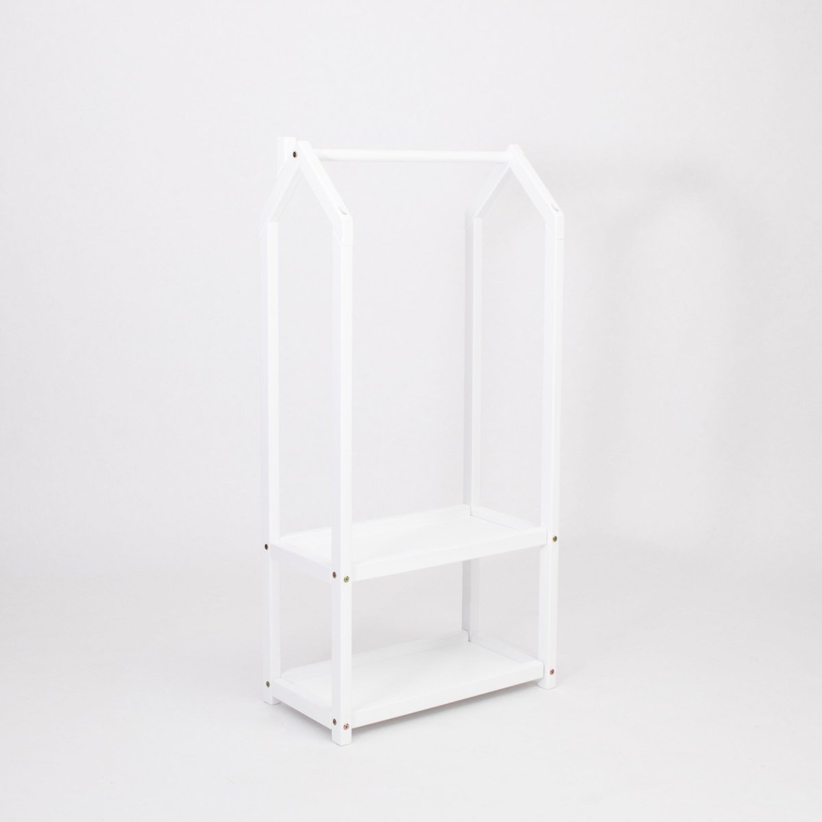 Montessori Kids House-Shaped Clothing Rack with Storage - Tiny Tugz™