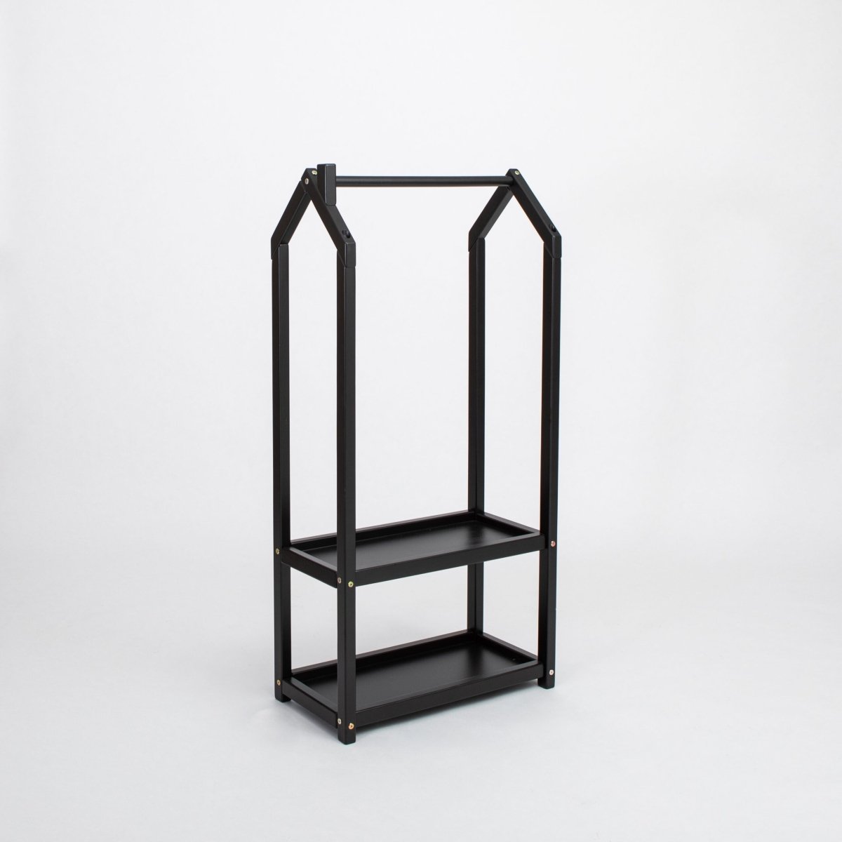 Montessori Kids House-Shaped Clothing Rack with Storage - Tiny Tugz™