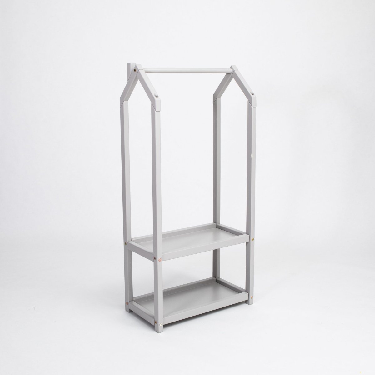 Montessori Kids House-Shaped Clothing Rack with Storage - Tiny Tugz™