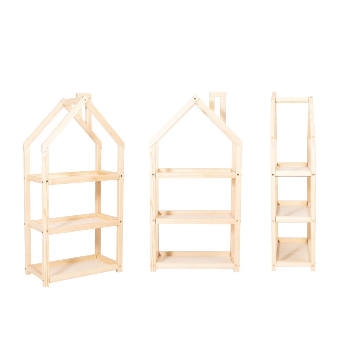 Montessori Kids House-Shaped Wooden Shelf - Tiny Tugz™