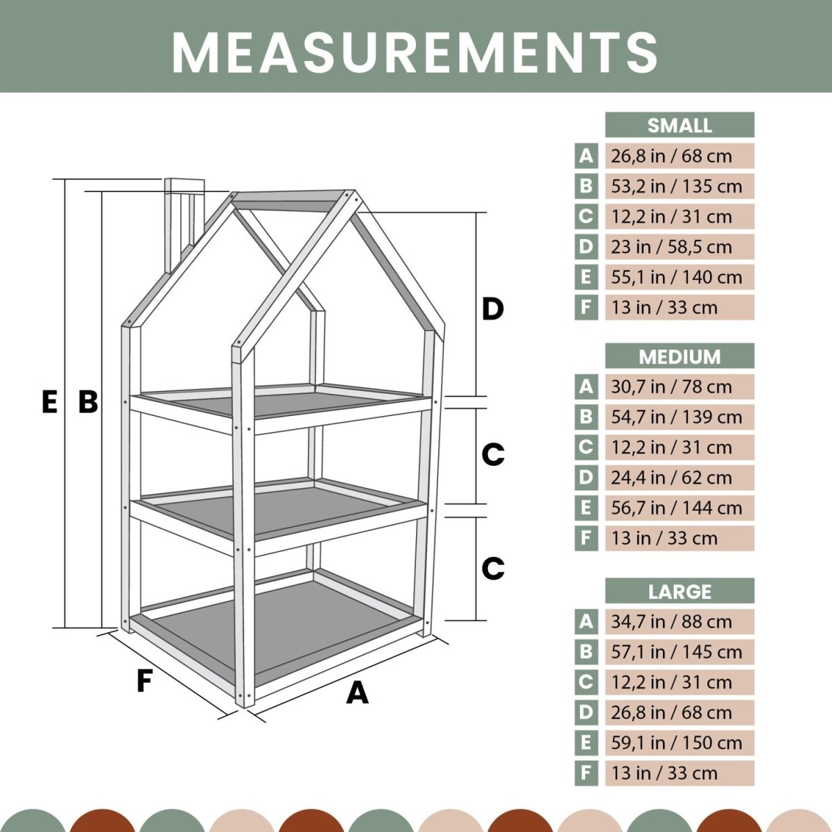 Montessori Kids House-Shaped Wooden Shelf - Tiny Tugz™