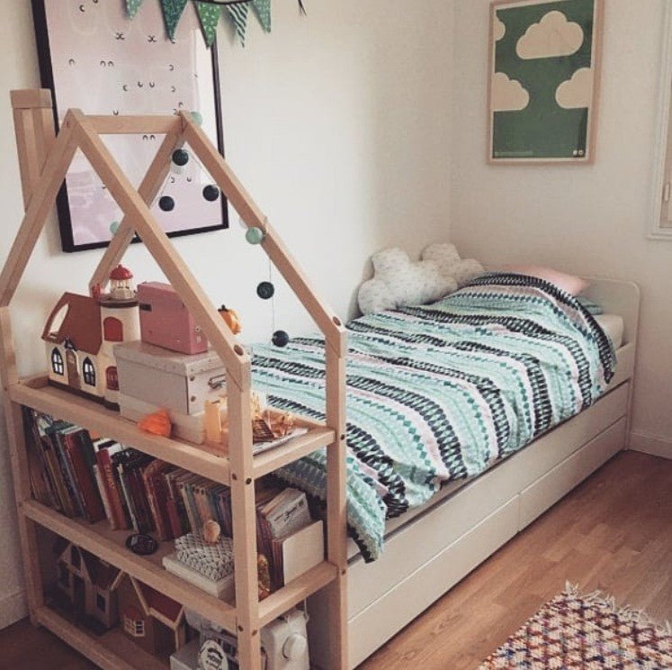 Montessori Kids House-Shaped Wooden Shelf - Tiny Tugz™