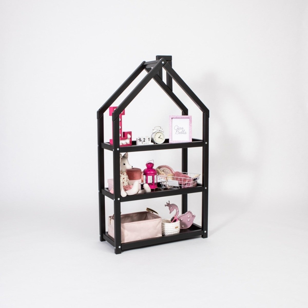 Montessori Kids House-Shaped Wooden Shelf - Tiny Tugz™