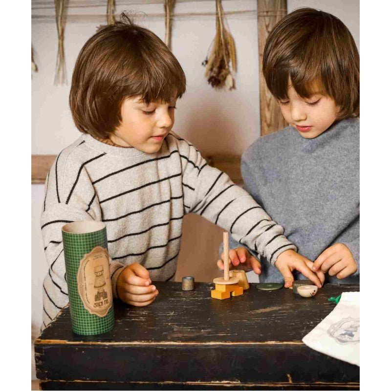 Montessori LALA Stick Figure Puzzle (Blue) - Tiny Tugz™