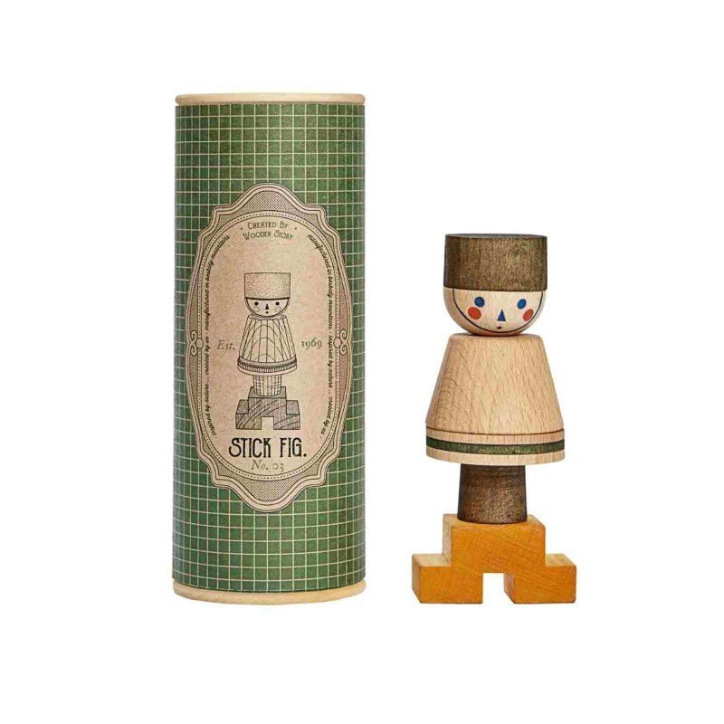 Montessori LALA Stick Figure Puzzle (Green) - Tiny Tugz™