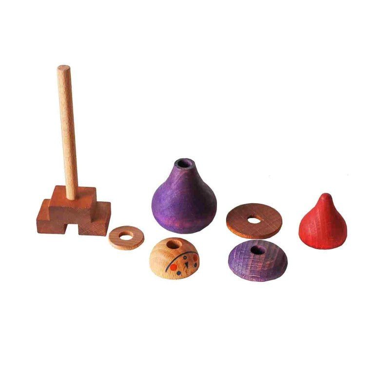 Montessori LALA Stick Figure Puzzle (Purple) - Tiny Tugz™